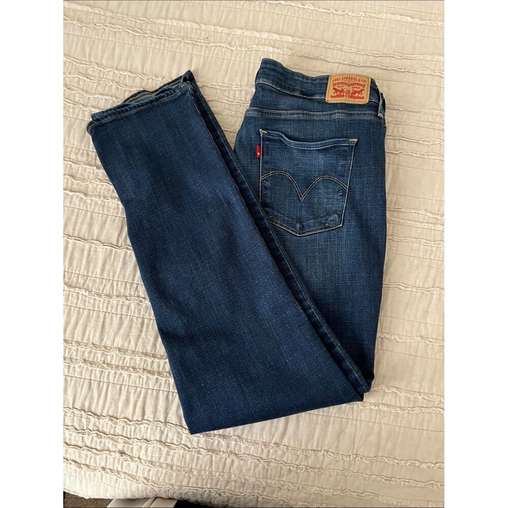Levi's Women's Dark Indigo mid rise Skinny Jeans
